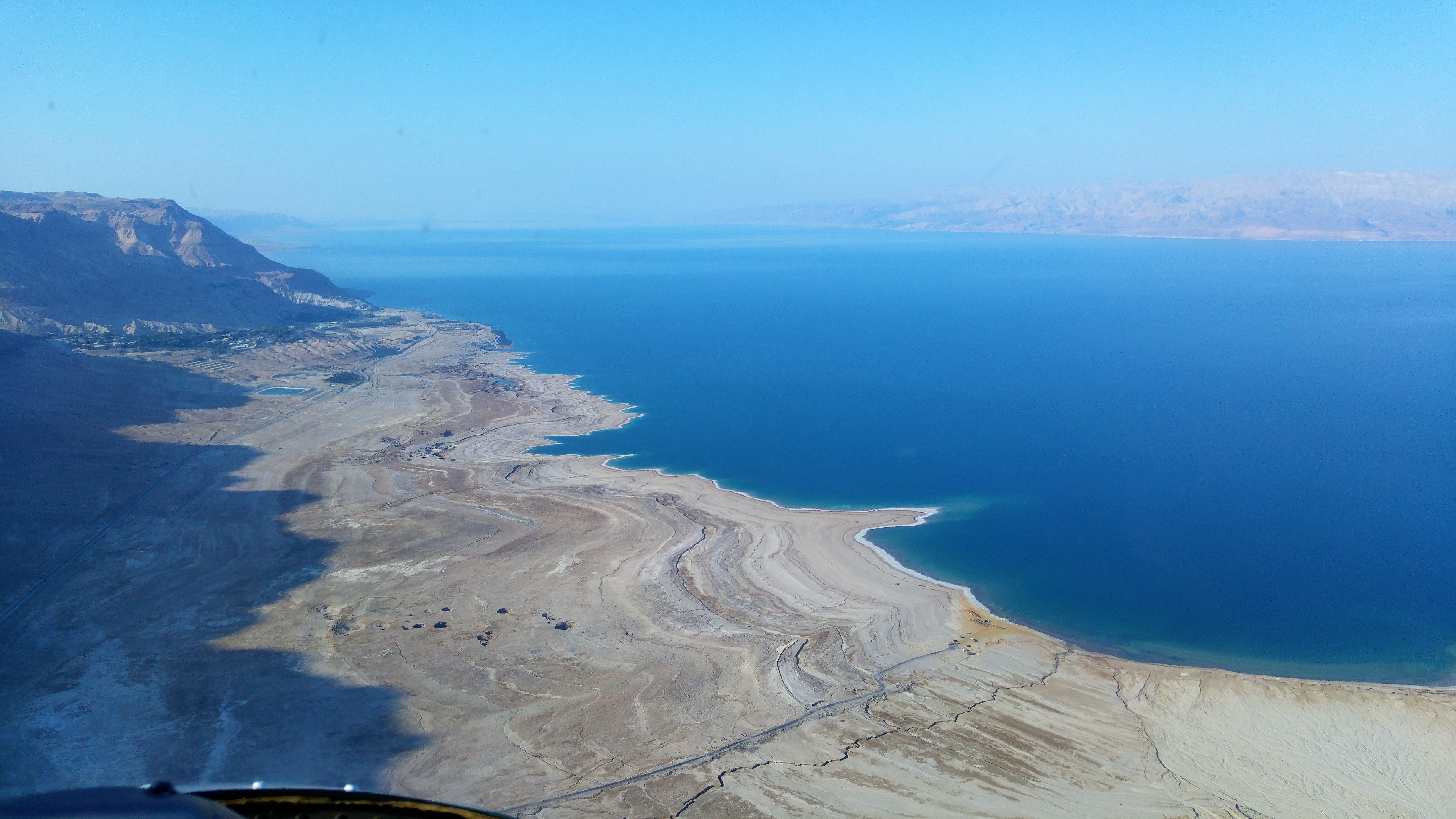 dead sea aerial photo